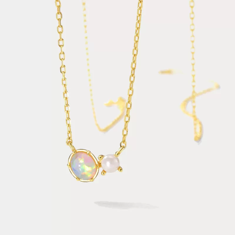 Opal Pearl Necklace