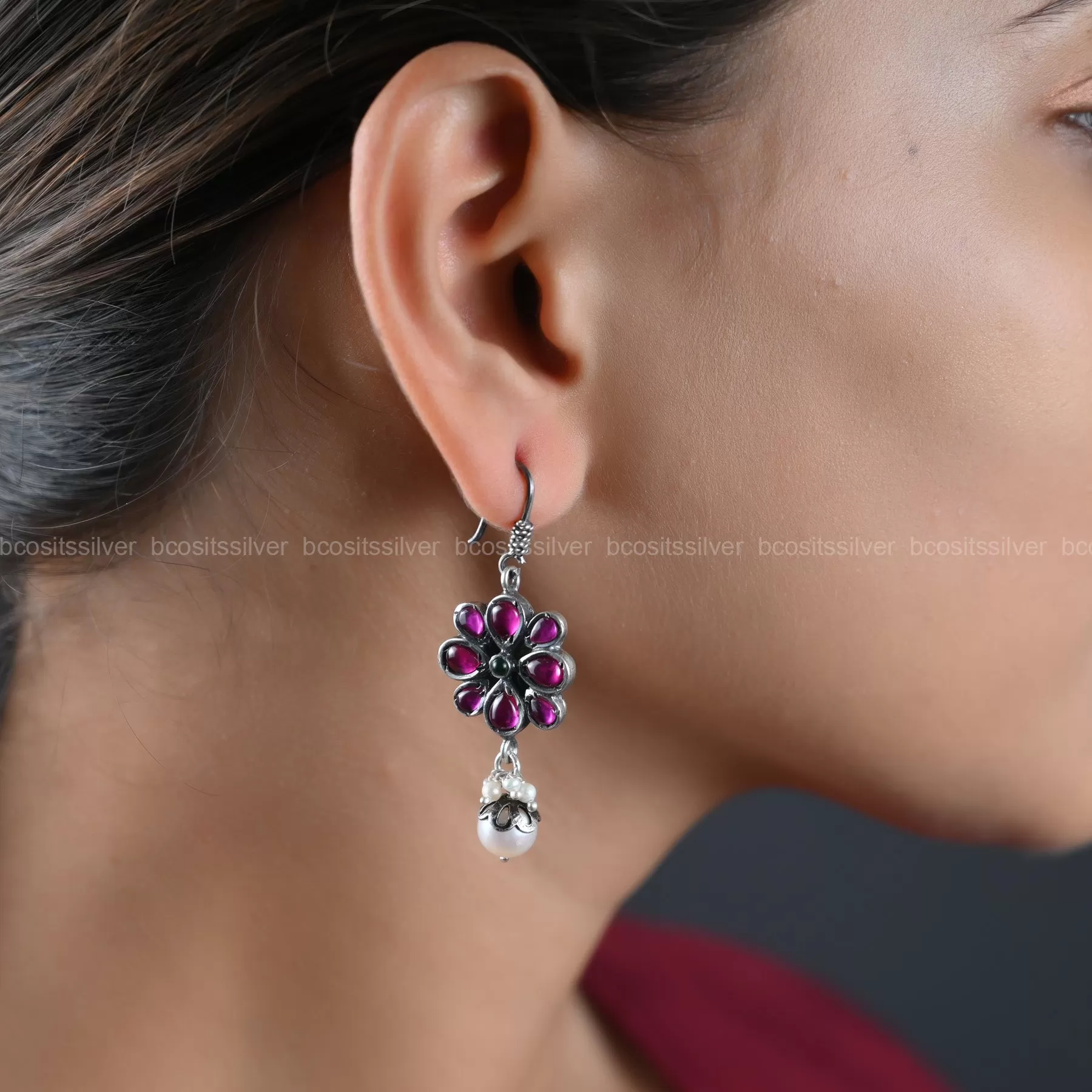 Oxidized Earring - 1110