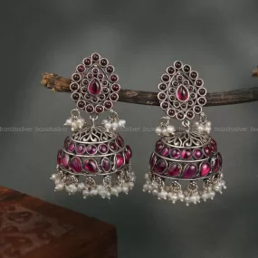 Oxidized Jhumka - 1078