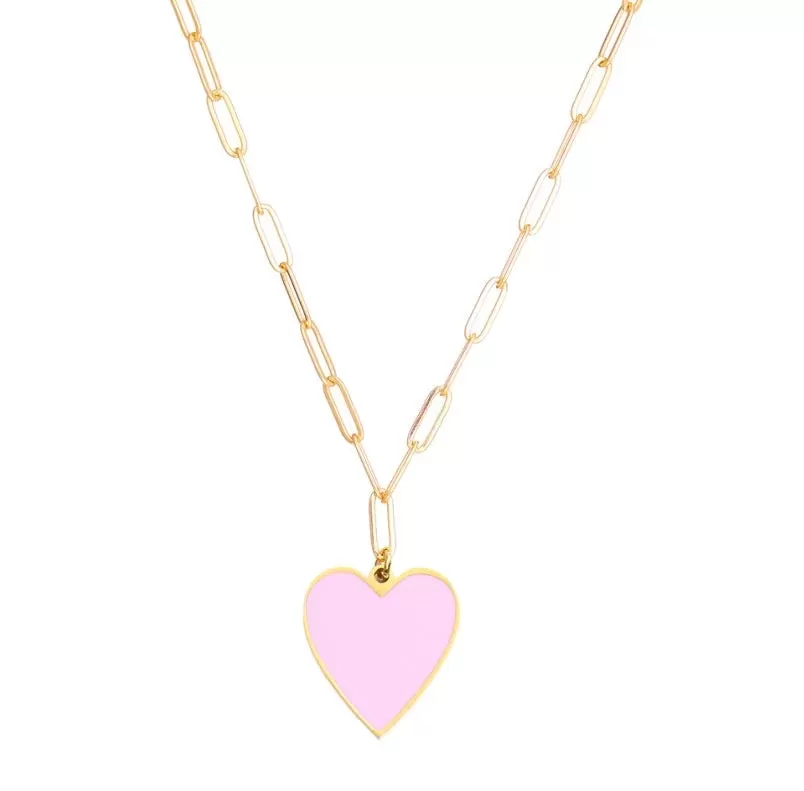 Paperclip Heart Necklace