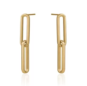 Paperclip Link Earrings