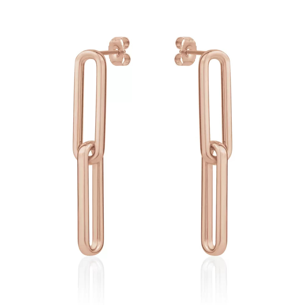 Paperclip Link Earrings