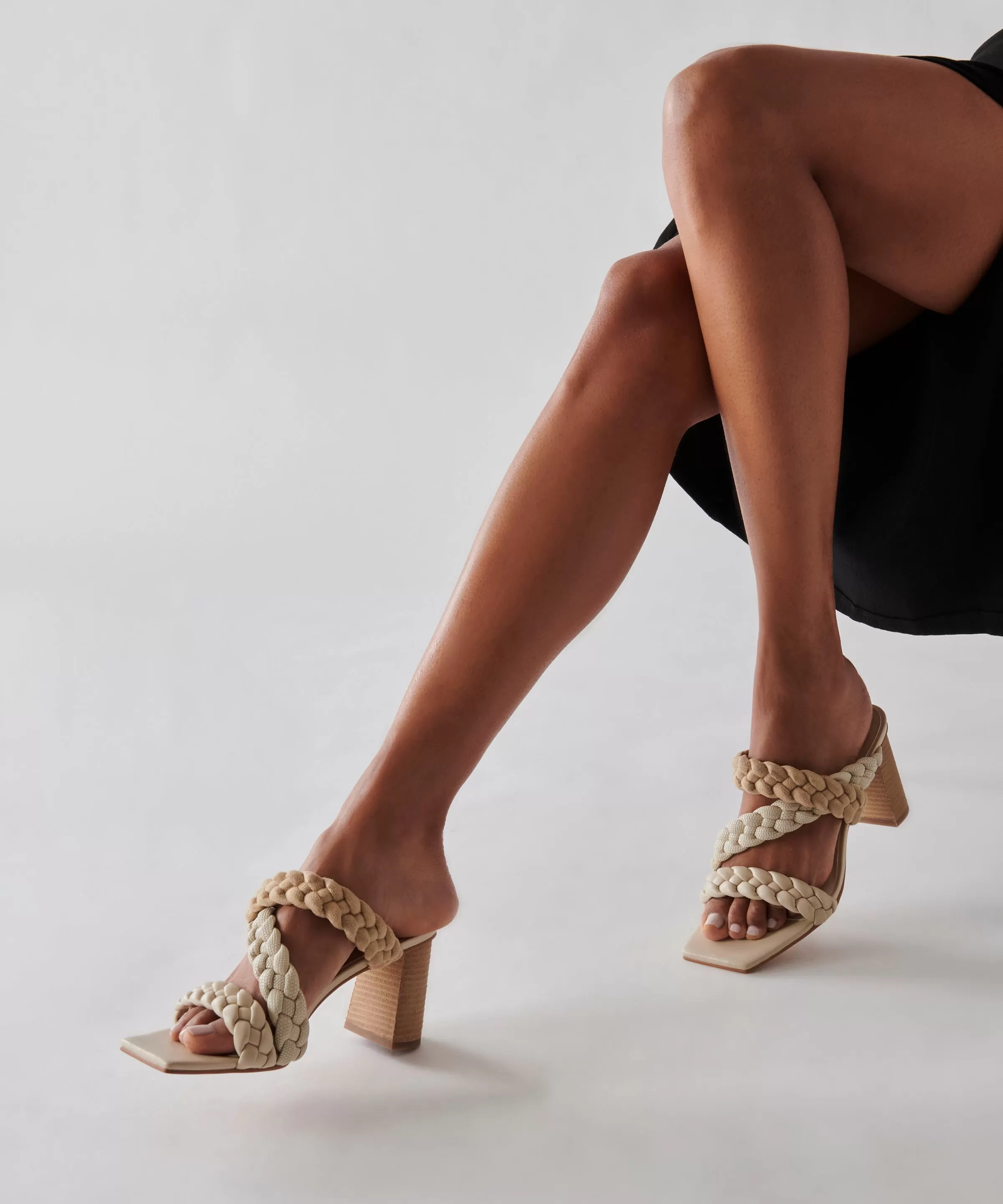 PARTHA HEELS IN IVORY MULTI STELLA - re:vita