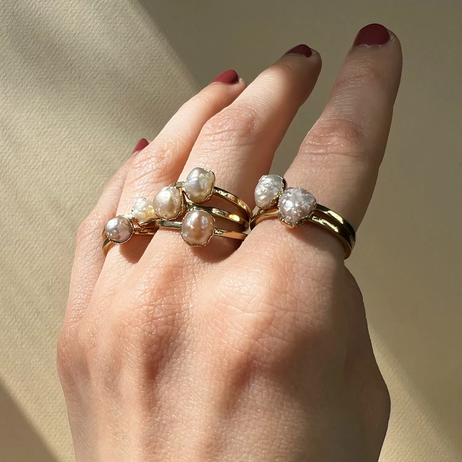 Pearl Ring - Multiple Sizes - SS01