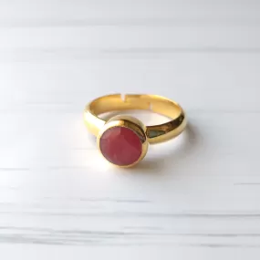 Red Jade Maxi Ring