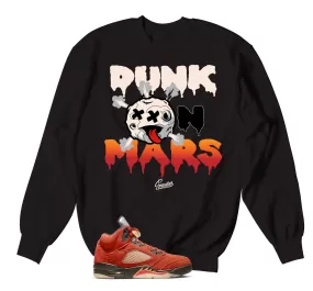 Retro 5 Dunk On Mars Planet Sweater