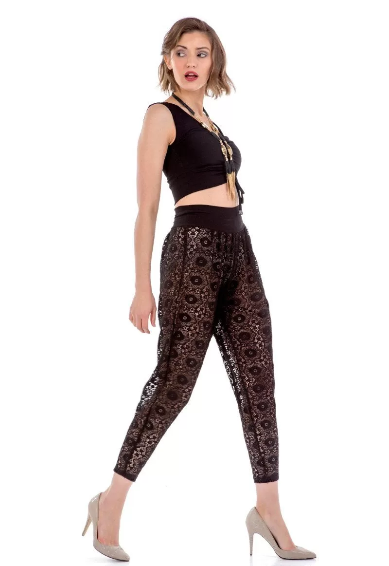 Sheer Laced Tango Pants