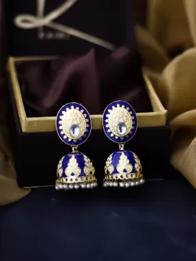 Sheesh Meenakari Jhumkis