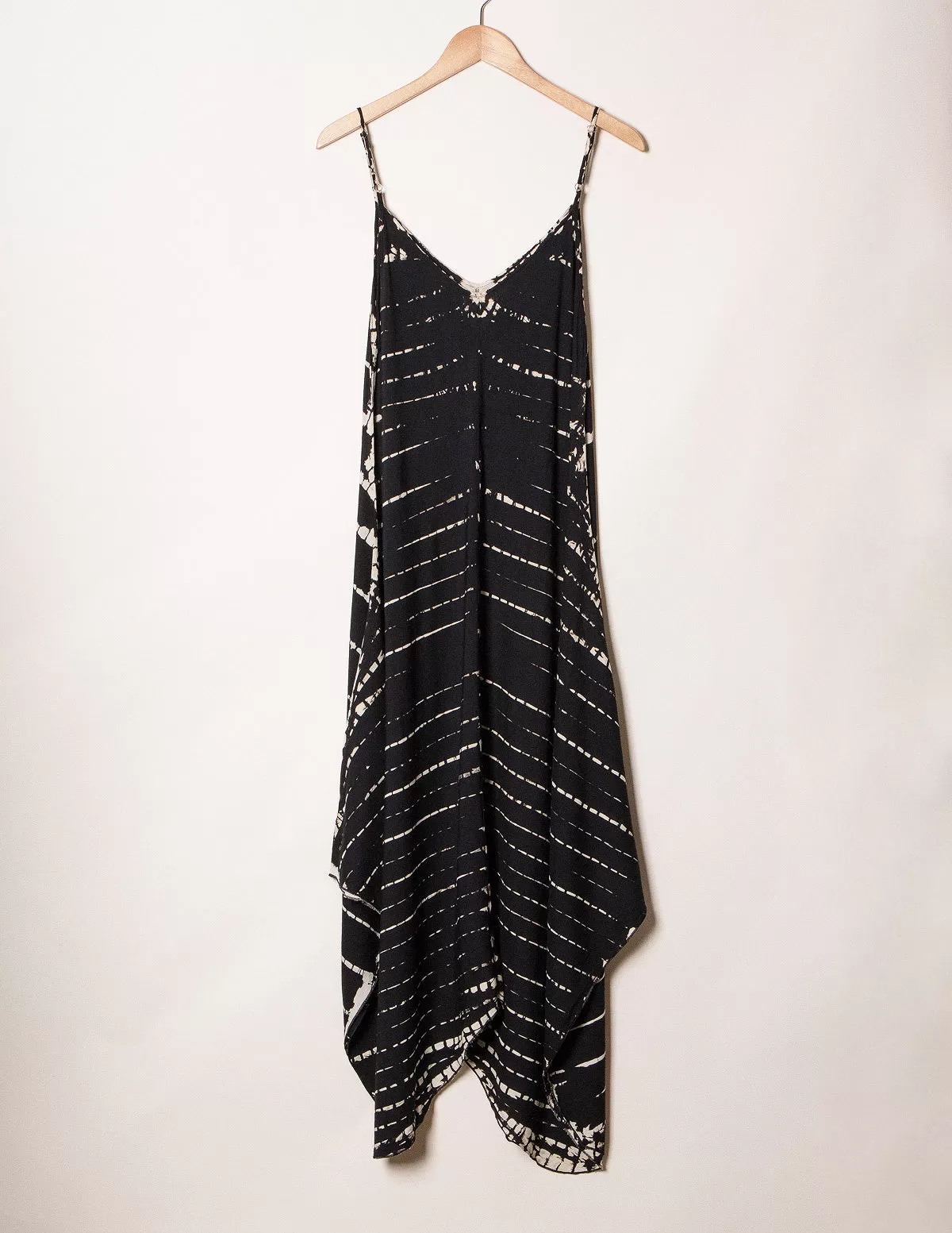 Shibori Tie-Dye Sundress - Black - As-Is-Clearance