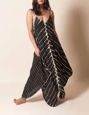 Shibori Tie-Dye Sundress - Black - As-Is-Clearance