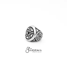 Stainless Steel Star Cast Ring