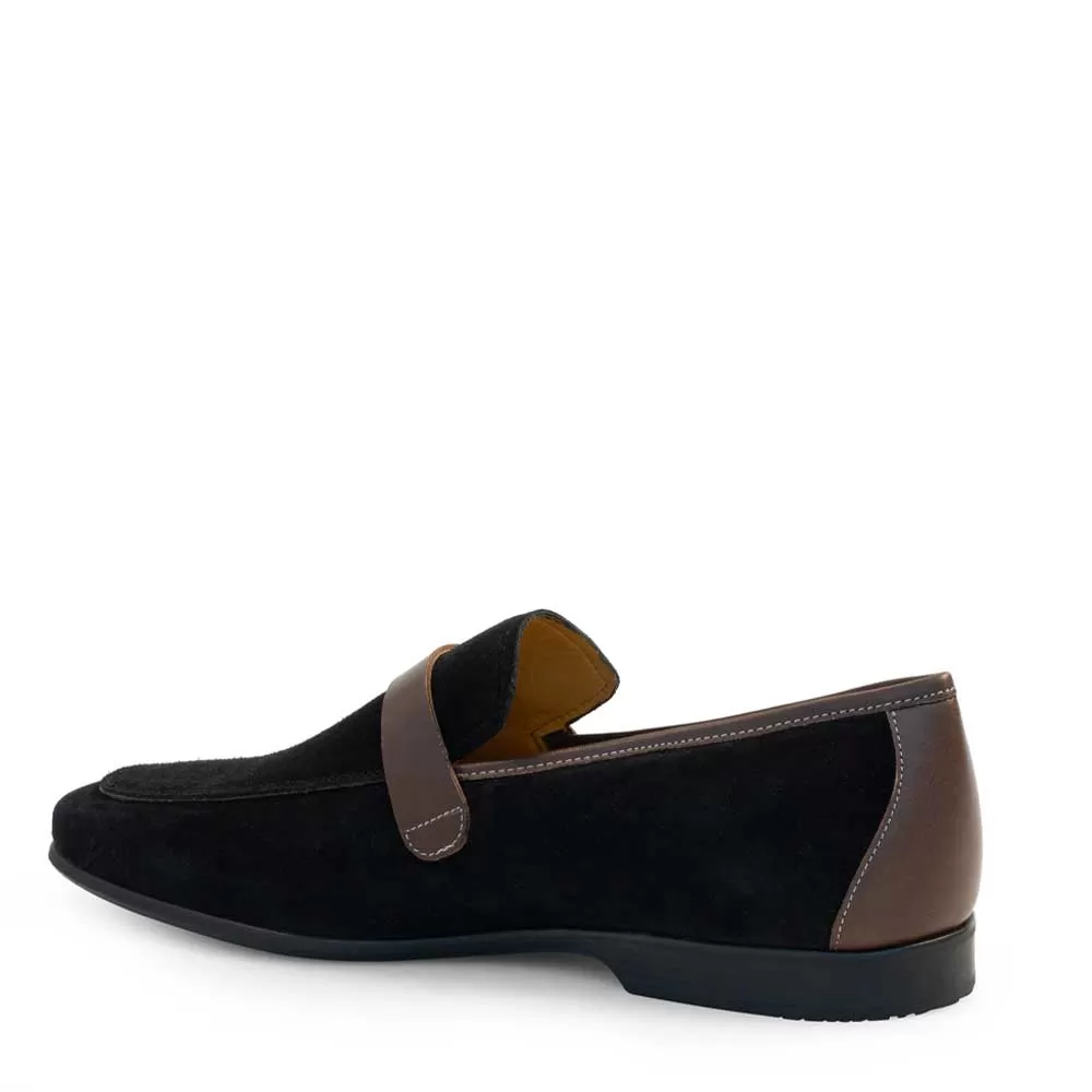 Suede Rubber Sole Loafer