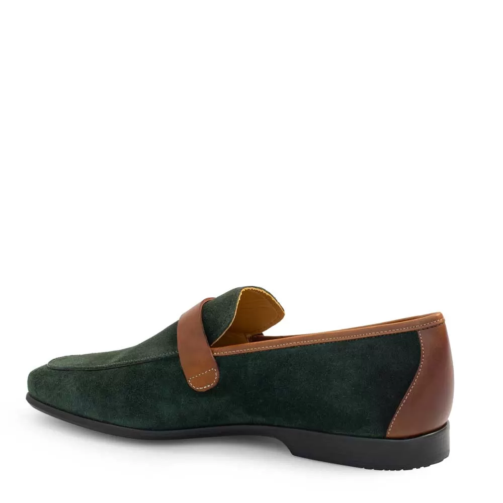 Suede Rubber Sole Loafer