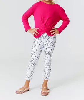 Terez Girl Christmas Coloring Leggings