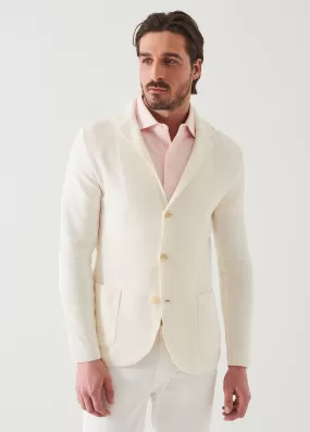 TEXTURED STITCH COTTON BLAZER