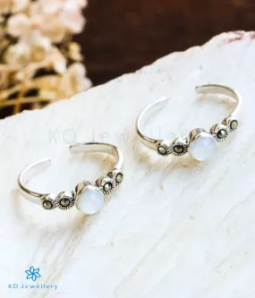 The Moonlight Sparkle Silver Marcasite Toe-Rings