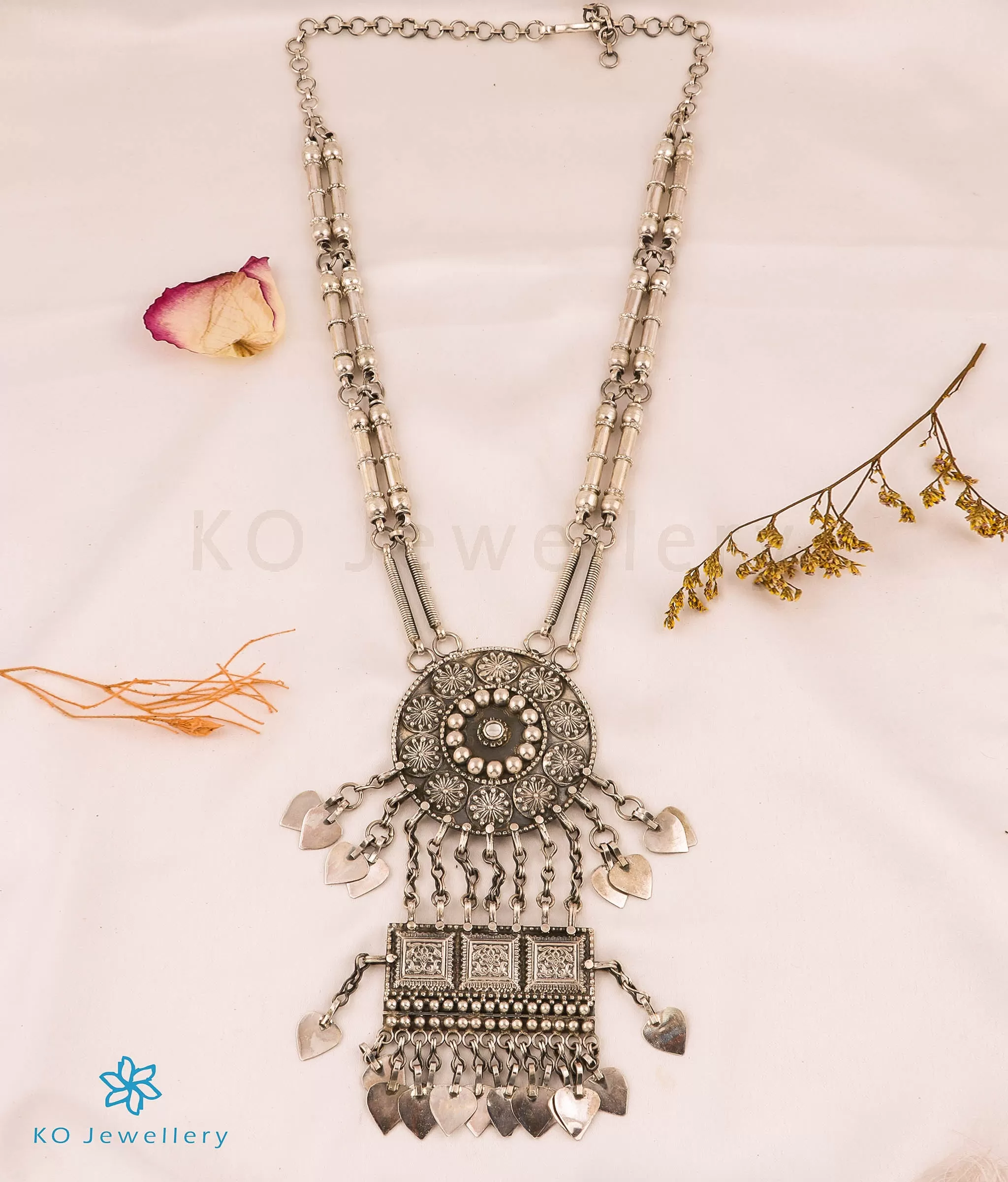 The Paromita Silver Antique Necklace