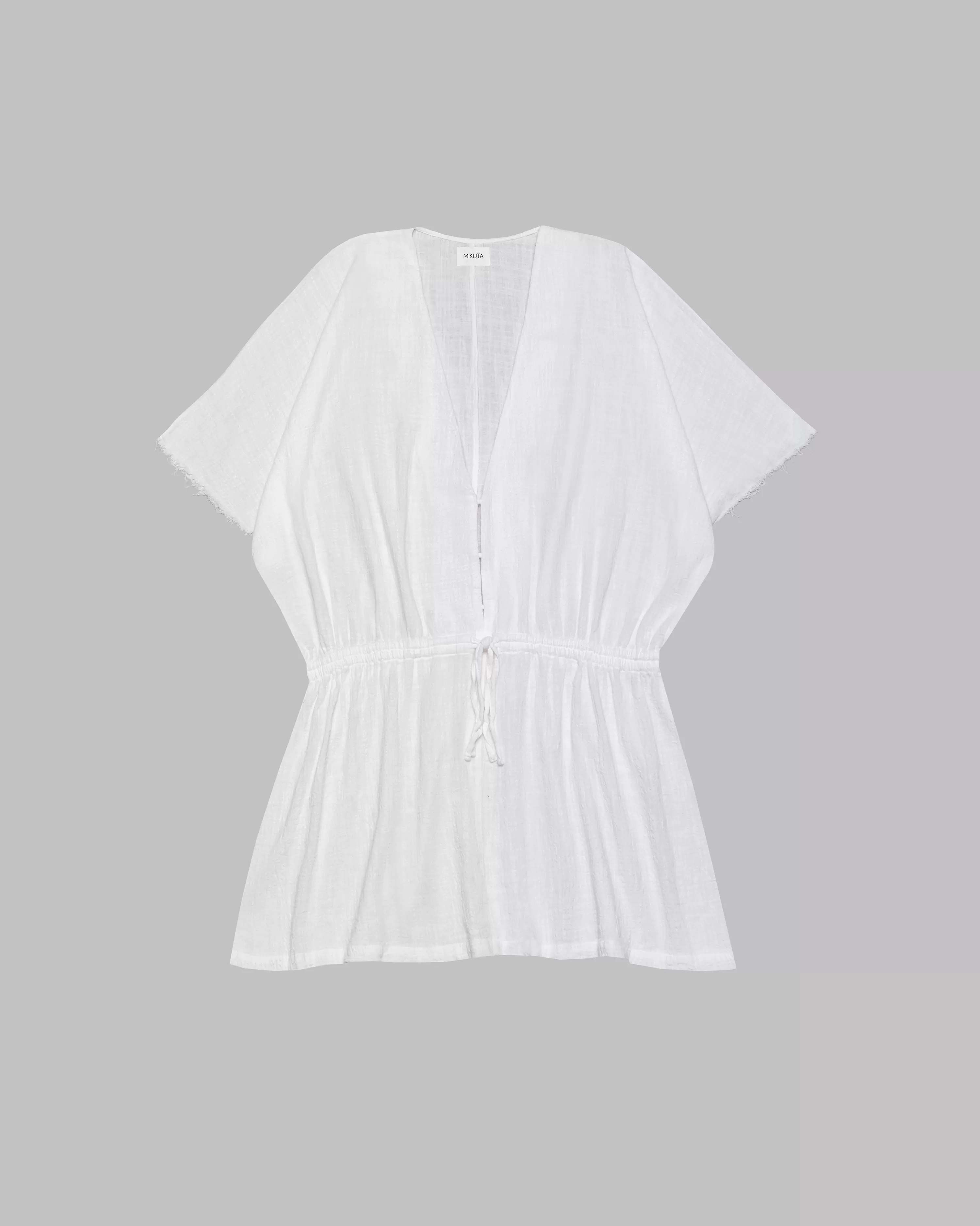 The White Short Kaftan Dress