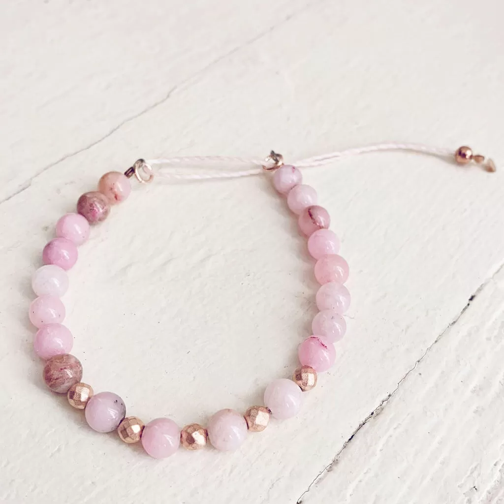 tiny treasure // mini gemstone bead stacker bracelet