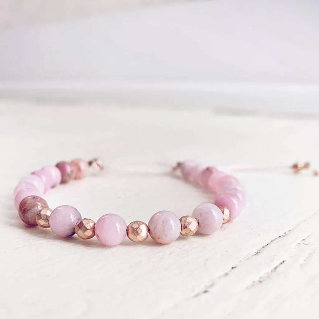 tiny treasure // mini gemstone bead stacker bracelet