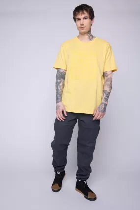 Tonal Printed Logo T-Shirt - Butter