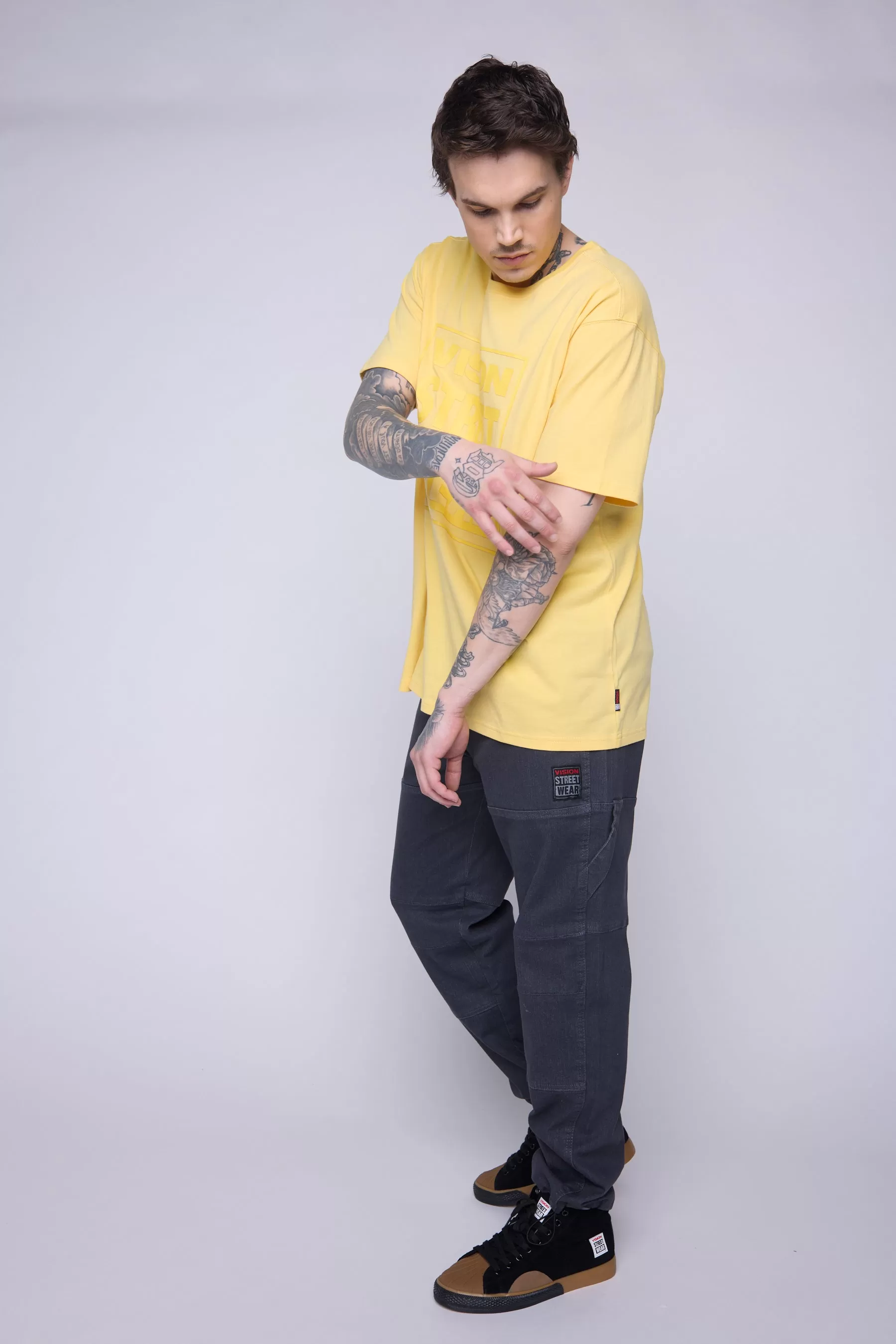 Tonal Printed Logo T-Shirt - Butter