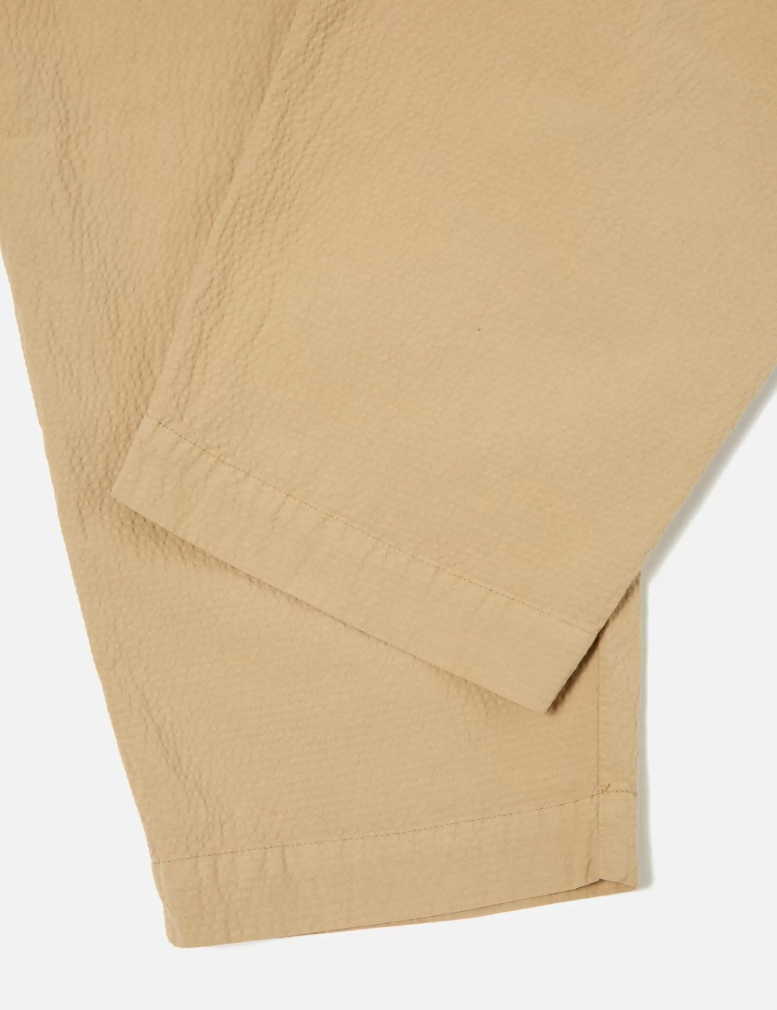 Universal Works Pleated Track Pant (Seersucker) - Summer Oak