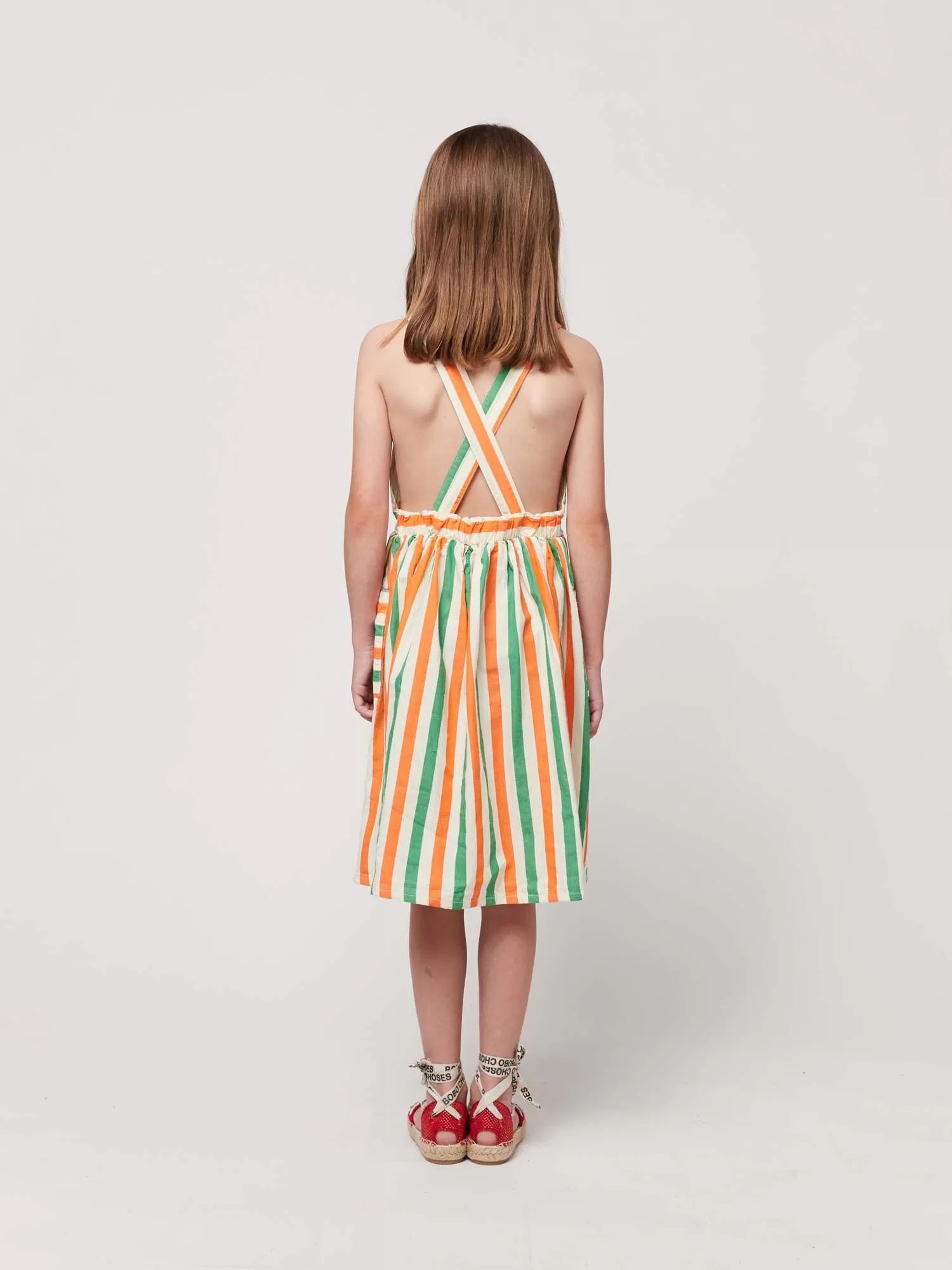 Vertical Stripes Woven Dress