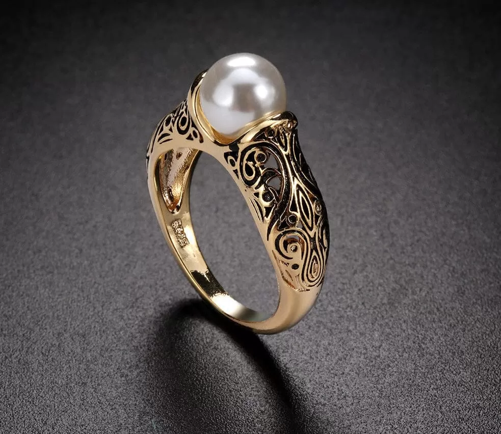 Vintage Simulated Pearl Rings