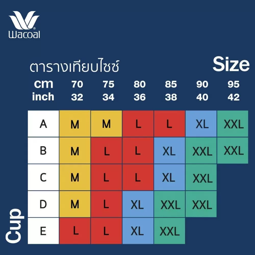 Wacoal New Normal Bra เลือกง่าย ใส่สบาย รุ่น WB5X43 สีดำ (BL)