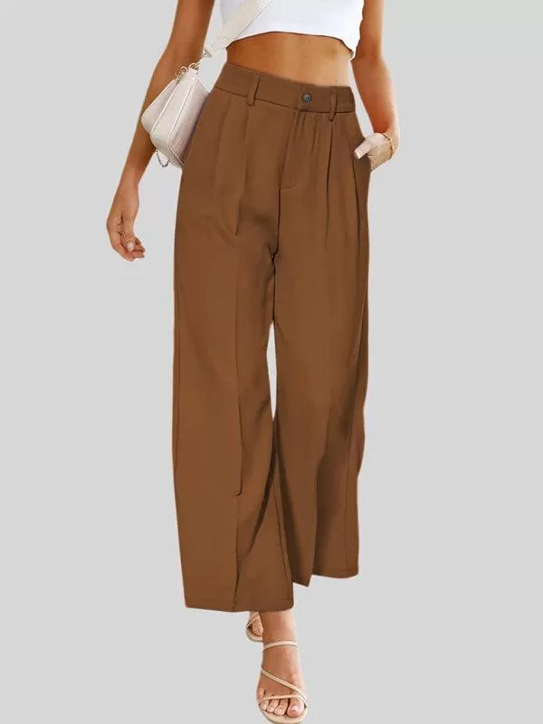 Wide Leg Women Pants With Pockets