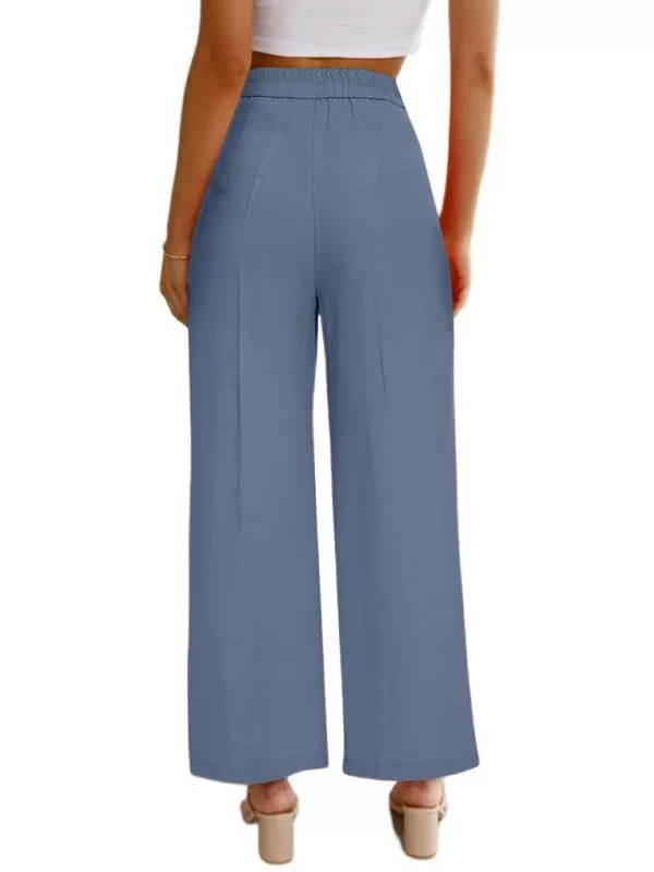 Wide Leg Women Pants With Pockets